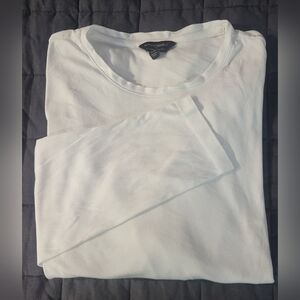 Banana Republic Luxe Touch Performance Mens LS T Shirt XXL Straight Hem & Cuff